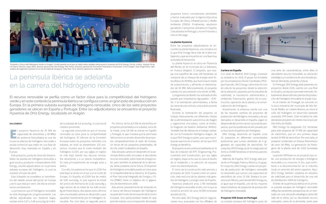 Article about DH2 Energy’s projects in Energetica XXI
